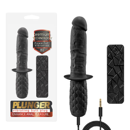 Vibrador Plunger com 10 Modos de Vibração e Controle Remoto com Fio 21x2,8cm - Nanma