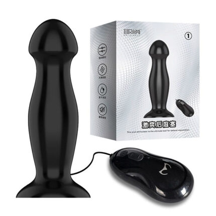 Plug Anal ButtPlug One com Vibrador 12 Velocidades – Adão e Eva