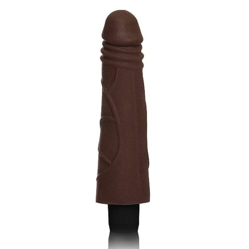 Pênis 16x5 cm realista em Cyber Skin com Vibrador - Adão e Eva