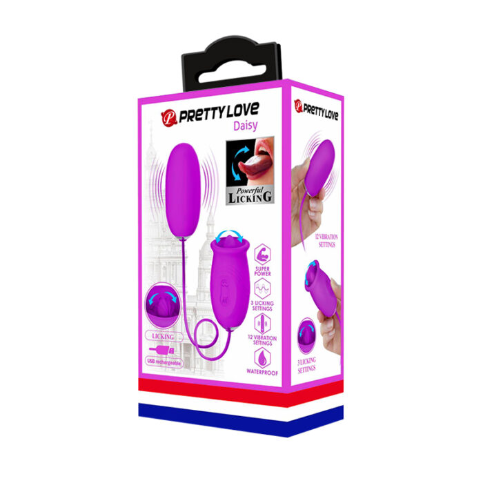 Vibrador Massageador de Ponto G e Clitóris Daisy Roxo - Pretty Love - Imagem 5