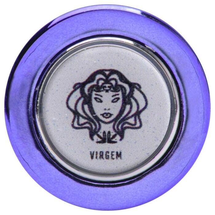 Plug anal de metal tamanho G lilás linha signos hard - Imagem 6