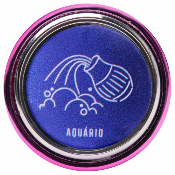 Plug anal M Rosa linha de metal signos hard - Imagem 5