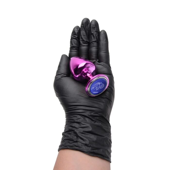 Plug anal M Rosa linha de metal signos hard - Imagem 6