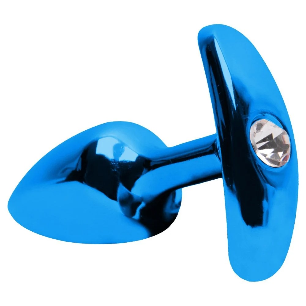 Kit Plug Anal Pequeno Em Metal Azul 4x1 – Linha Hard - Imagem 4