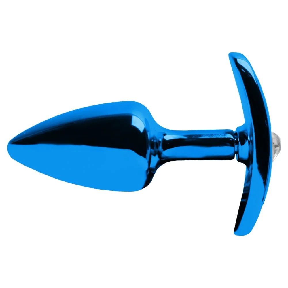 Kit Plug Anal Pequeno Em Metal Azul 4x1 – Linha Hard - Imagem 6