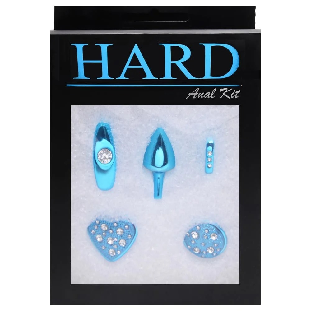 Kit Plug Anal Pequeno Em Metal Azul 4x1 – Linha Hard - Imagem 8