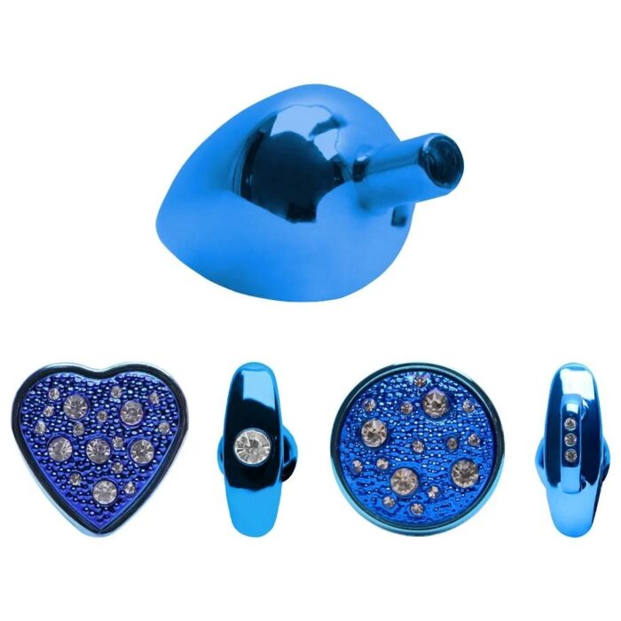 Kit Plug Anal Médio Em Metal Azul 4x1 – Linha Hard - Imagem 7