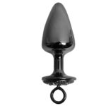 Kit algemas com plug anal cravejado com strass tamanho M - Hard Metal - Imagem 13