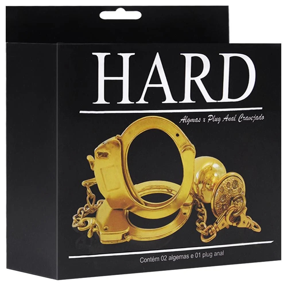 Kit algemas com plug anal Dourado cravejado com strass tamanho P hard - Imagem 6