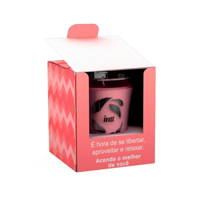 Vela para massagem beijável | sabor: morango - intt - Imagem 3