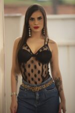 Body preto feminino com bojo de tule poa - Lingerie garota Veneno - Imagem 5