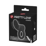 Pretty love cobra - anel peniano em soft touch com vibração única - 7,4 x 3,8 cm | cor: Preto - Imagem 5