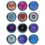 Plug de joia anal médio azul em metal com pedra - Hard signos - Imagem 2