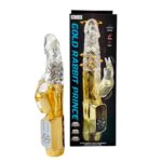Vibrador Rotativo Gold 5 Funções de Vibração e 5 de Rotação