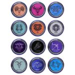 Plug anal M em metal linha signos hard - Lilás - Imagem 2