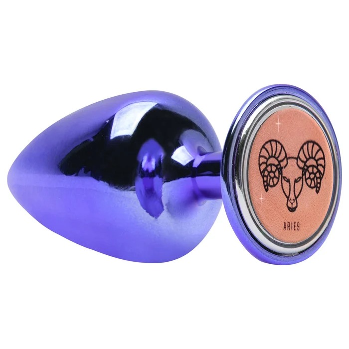 Plug anal M em metal linha signos hard - Lilás - Imagem 4