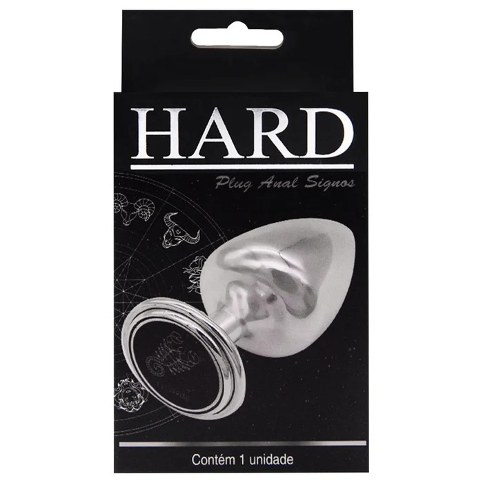 Plug anal Vermelho em metal linha signos hard – Tamanho M - Imagem 7