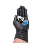 Plug M anal cromado signos em metal com pedra hard - Imagem 3