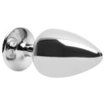 Plug M anal cromado signos em metal com pedra hard - Imagem 7