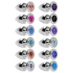 Plug anal de metal cromado tamanho G linha signos hard