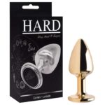 Plug Joia anal Pequeno dourado em metal com pedra - Hard signos - Imagem 8