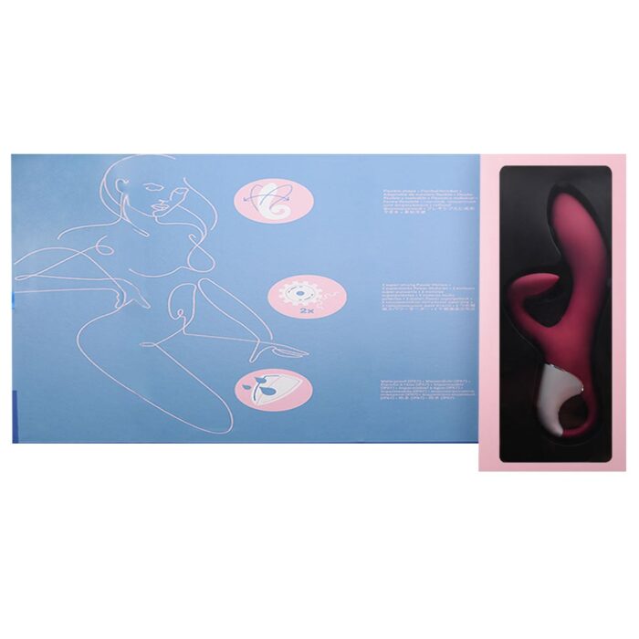 Satisfyer embrace me vermelho Vibrador estimulador de clitóris e ponto g com motor duplo 12 modos de vibrações potentes - Imagem 5