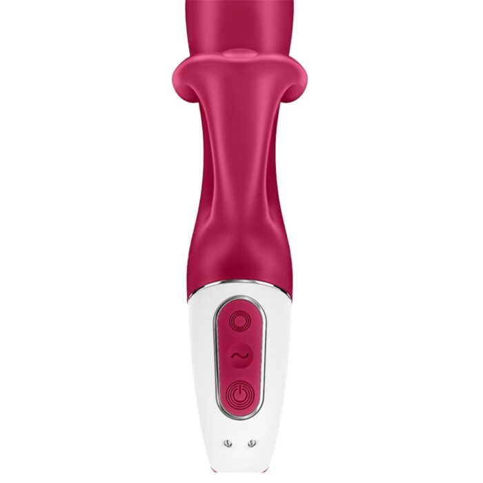 Satisfyer embrace me vermelho Vibrador estimulador de clitóris e ponto g com motor duplo 12 modos de vibrações potentes - Imagem 4