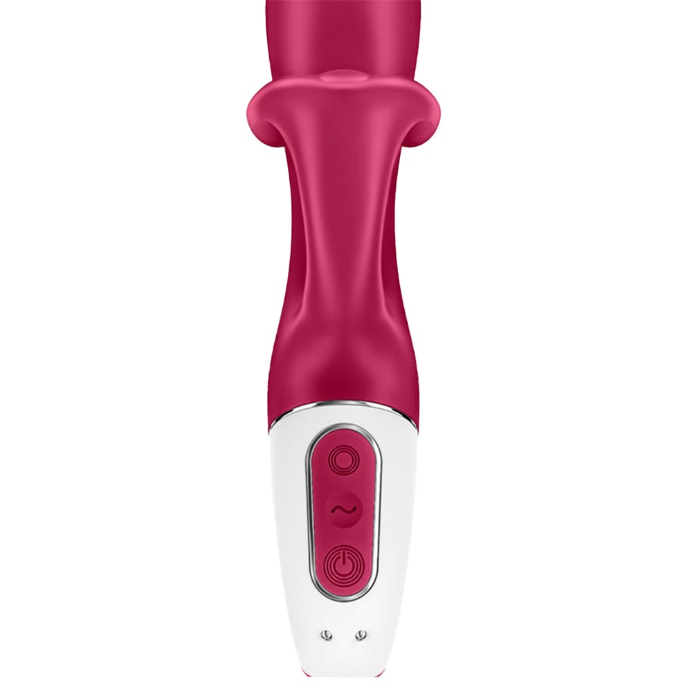 Satisfyer embrace me vermelho Vibrador estimulador de clitóris e ponto g com motor duplo 12 modos de vibrações potentes - Imagem 4