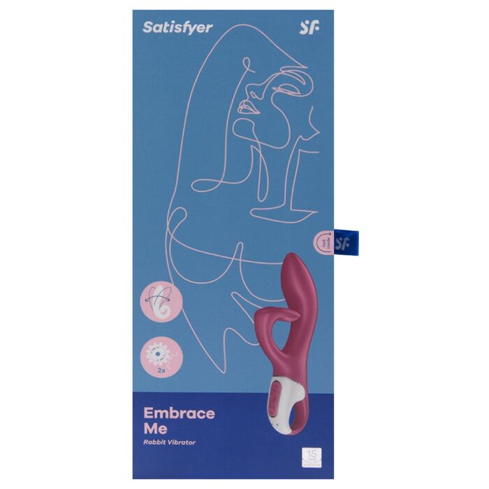 Satisfyer embrace me vermelho Vibrador estimulador de clitóris e ponto g com motor duplo 12 modos de vibrações potentes - Imagem 6
