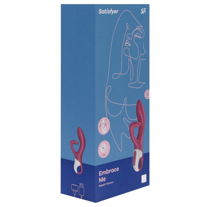 Satisfyer embrace me vermelho Vibrador estimulador de clitóris e ponto g com motor duplo 12 modos de vibrações potentes - Imagem 7