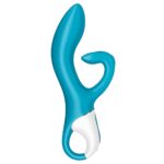 Satisfyer embrace me Azul - Vibrador estimulador de clitóris e ponto g com motor duplo, 12 modos de vibrações potentes - Imagem 2
