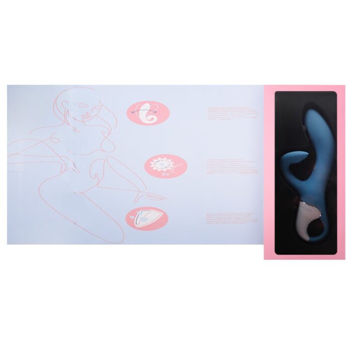 Satisfyer embrace me Azul - Vibrador estimulador de clitóris e ponto g com motor duplo, 12 modos de vibrações potentes - Imagem 5