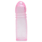 Capa peniana expansora com glande que aumenta a espessura e estimulador de clítoris cor: rosa - La pimienta - Imagem 2