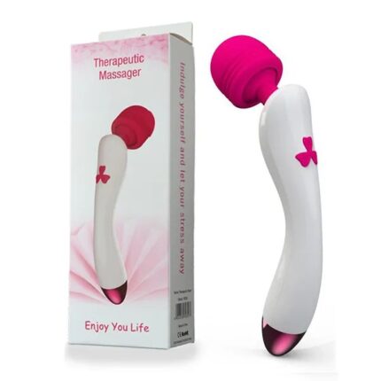 Therapeutic massager - Massageador erótico recarregável em silicone com 36 modos de vibração e cabeça flexível