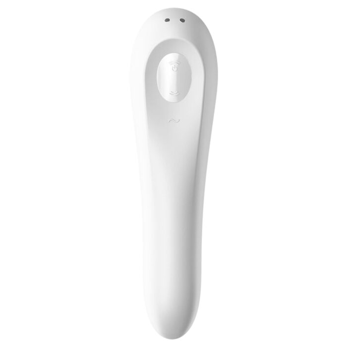 Estimulador 2 em 1 recarregável com 11 intensidades de sucção e vibração - Satisfyer dual pleasure | cor: branco - Imagem 5