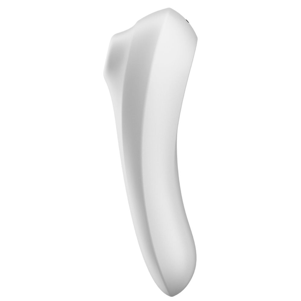 Estimulador 2 em 1 recarregável com 11 intensidades de sucção e vibração - Satisfyer dual pleasure | cor: branco - Imagem 3