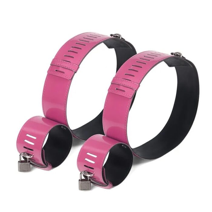 Algema Em Vinil Com Cadeado - Rosa - Imagem 2