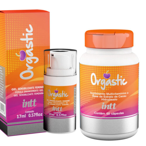Kit Feminino libido em alta duplo Orgastic cápsula e Gel Excitante