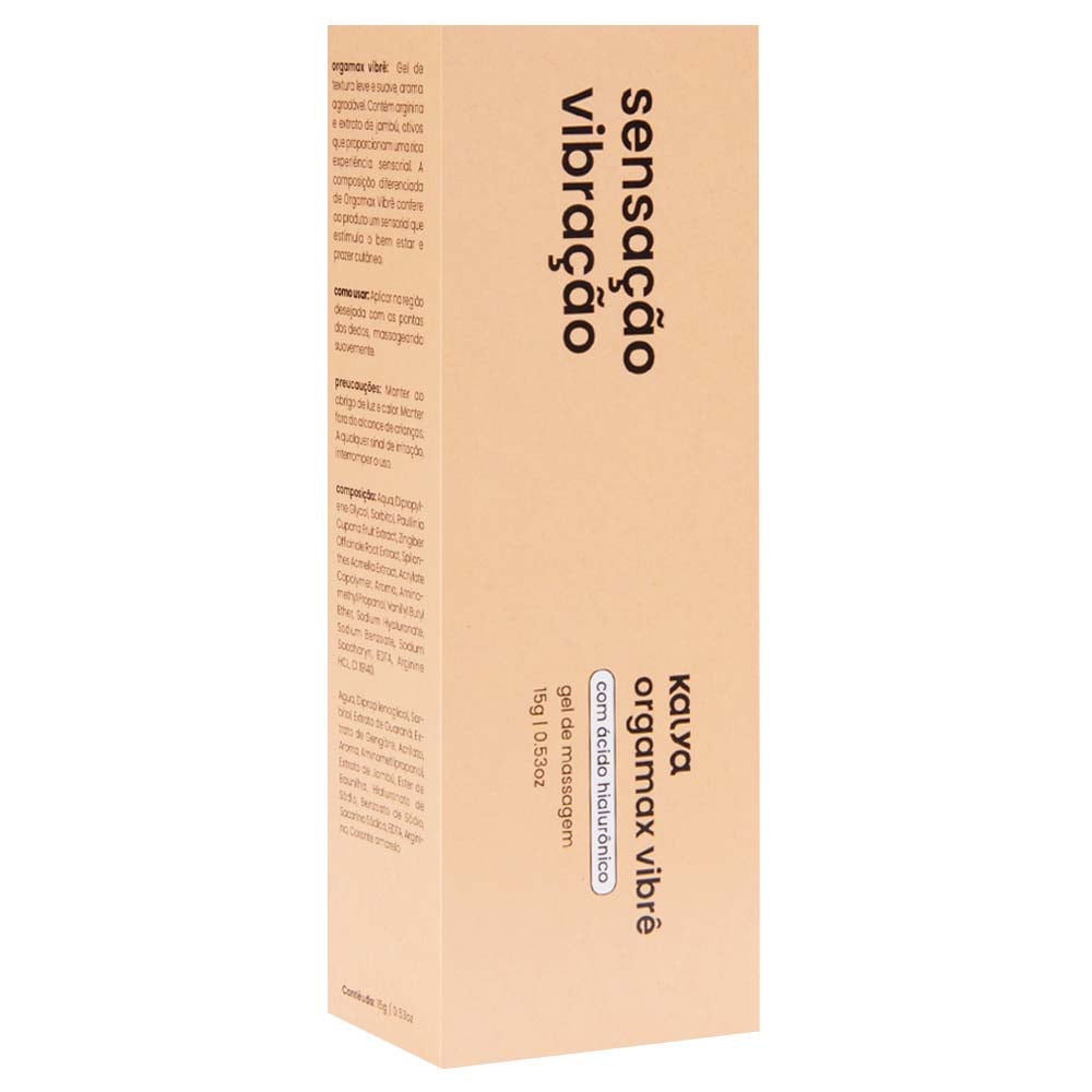 Orgamax Vibrê Sensação Vibração com Ácido Hialurônico 15g Kalya - Imagem 5