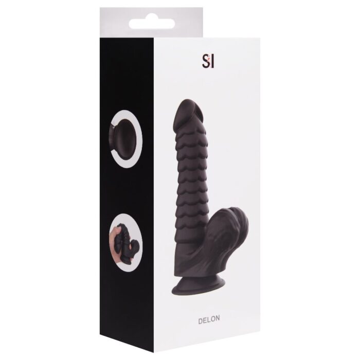 Pênis Realístico preto com 20x4cm Delon A - Imagem 9