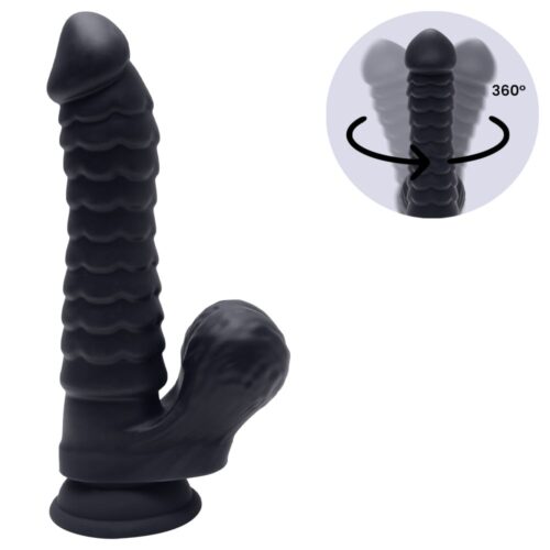 Alternative view of Pênis Realístico preto com 20x4cm Delon A