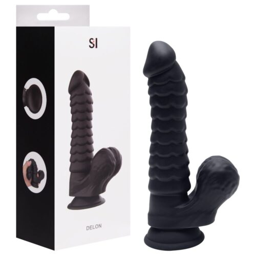 Pênis Realístico preto com 20x4cm Delon A