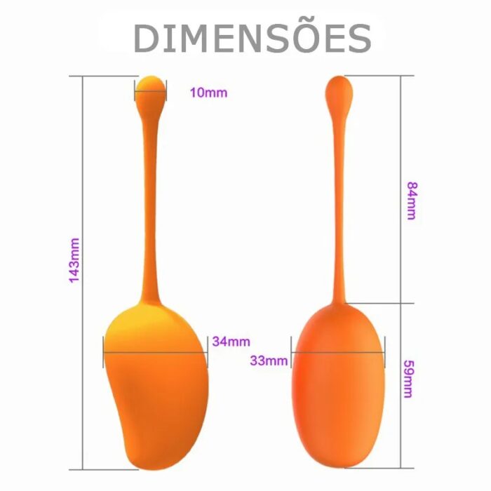 Kit De Pompoarismo Kegel Ball Set Mango 3 – Adão E Eva - Imagem 6