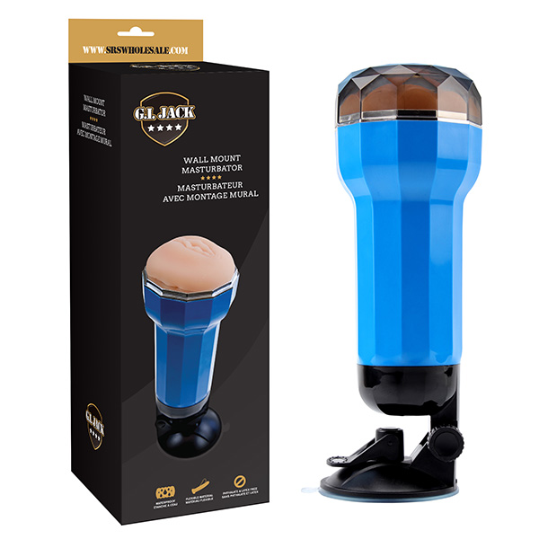 Masturbador masculino Com Ventosa e Trava - Wall Mount G.I Jack