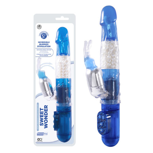 Sweet Wonder Rabbit Vibrador Vai e Vem de dupla estimulação Nanma