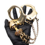 Kit algemas com plug anal cravejado com strass tamanho M - Hard Metal - Imagem 14