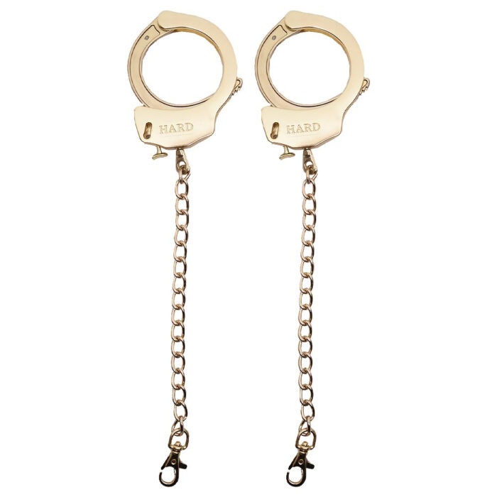 Kit algemas com plug anal cravejado com strass tamanho M - Hard Metal - Imagem 8