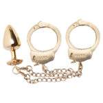 Kit algemas com plug anal cravejado com strass tamanho M - Hard Metal - Imagem 5