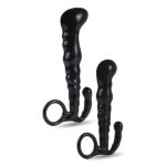 Kit com 2 massageadores de próstata em silicone com tamanhos diferentes - Dom m3 - Imagem 2