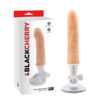 Pênis realístico com ventosa na base e 12 modos de vibração 15x3cm - Black cherry wall mount dildo 7